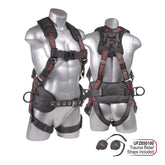 KStrong UFH10331P Kapture Epic 5-Point Full Body Harness, Padded, 3 D-Rings, QC Chest and Legs
